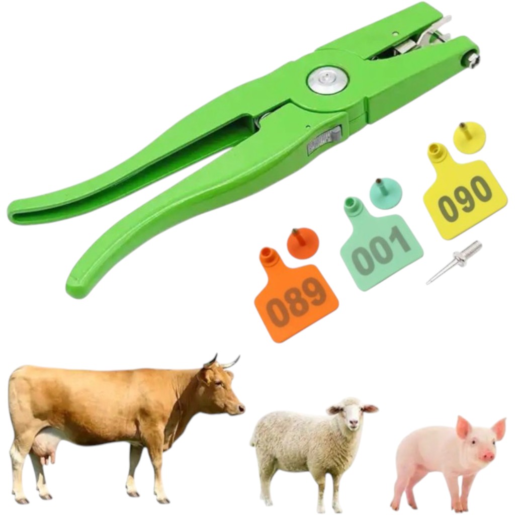 Биркователь (аппликатор) для ушных бирок SPL, щипцы для уборки животных, запасной штифт в комплекте.